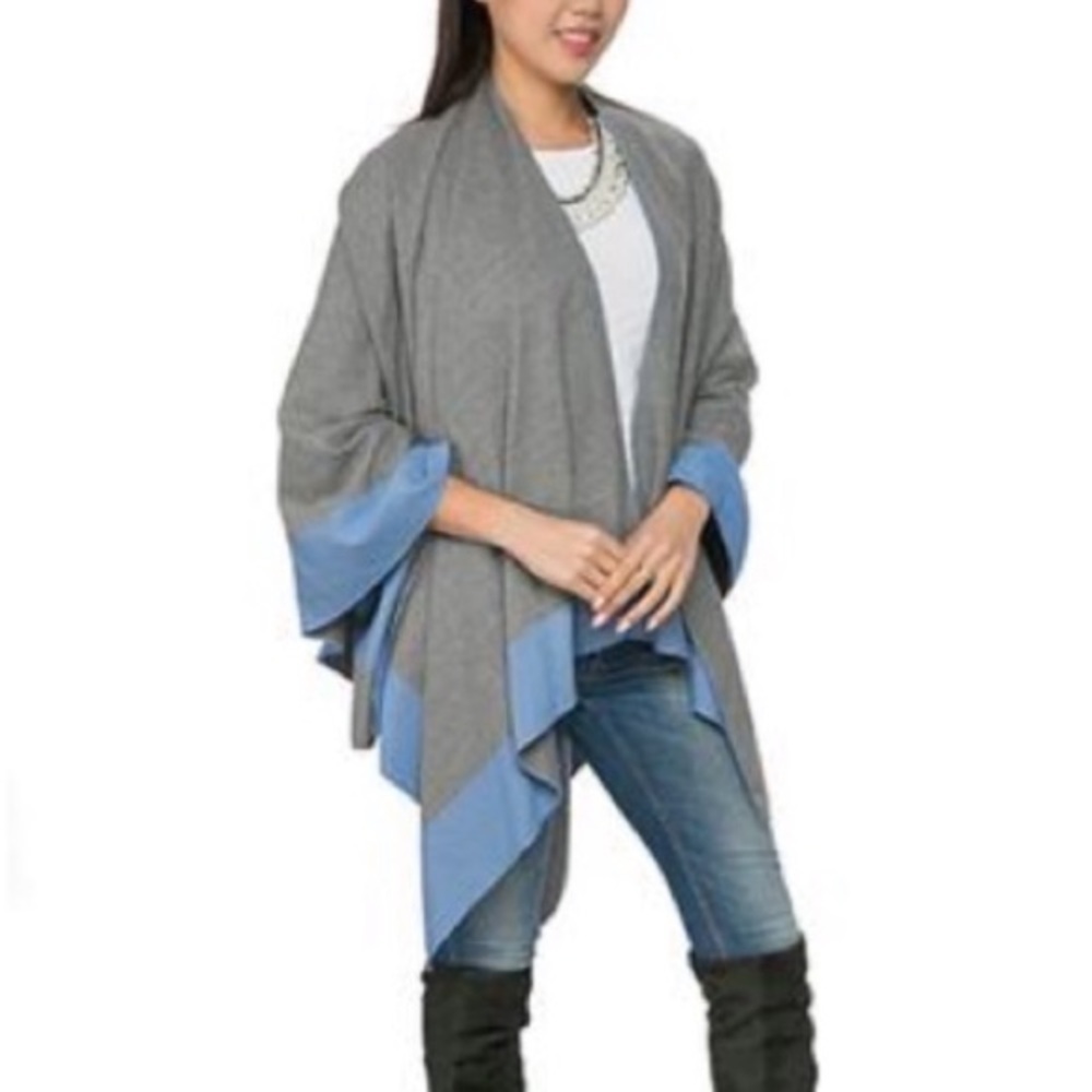 NWT OVERSIZED SHAWL WRAP BY Top It Off
